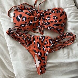 Leopard Print Bikini Set
